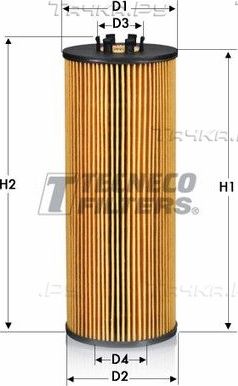 Масляный фильтр  Tecneco Filters для Audi S4 III (B7) 2004-2009. Артикул OL0835/1E