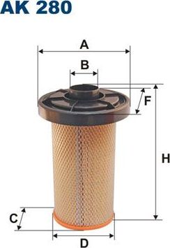Воздушный фильтр Filtron. Артикул AK 280