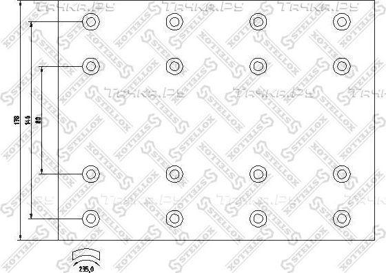 Тормозные накладки Stellox. Артикул 85-01086-SX