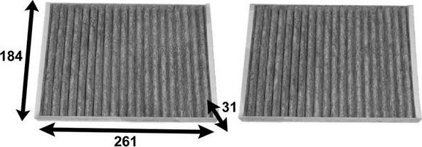 Салонный фильтр JS Asakashi. Артикул AC0148CSET