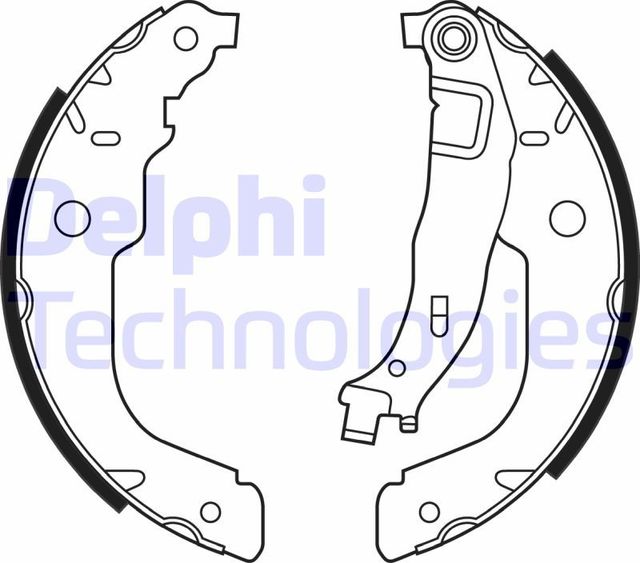 Тормозные колодки Delphi. Артикул LS2000