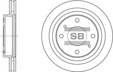 Тормозной диск Sangsin Hi-Q. Артикул SD1045