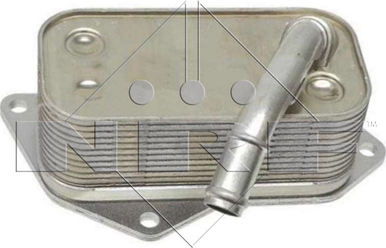 Радиатор масляный (маслоохладитель) для двигателя NRF (алюминий). Артикул 31277