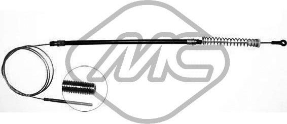 Трос ручника (тросик ручного тормоза) Metalcaucho правый для Fiat Uno I 1983-2006. Артикул 81255