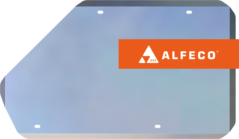 Защита алюминиевая Alfeco для топливного бака (для авто с металлическим баком) Changan CS35 Plus 2018-2026. Артикул ALF.57.091 AL4