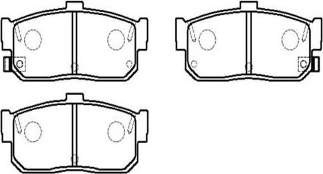 Тормозные колодки HSB. Артикул HP8323