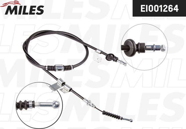 Трос ручного тормоза MITSUBISHI OUTLANDER 2012- прав. (Miles). Артикул EI001264