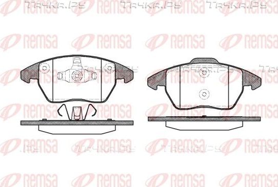 Тормозные колодки Remsa передние для Citroen C4 I 2004-2011. Артикул 1030.10