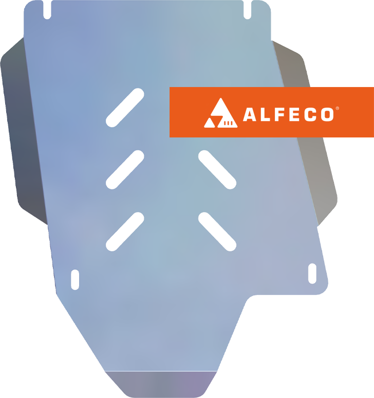 Защита алюминиевая Alfeco для картера и РК Daihatsu Be-go 2006-2016. Артикул ALF.24.88 AL4