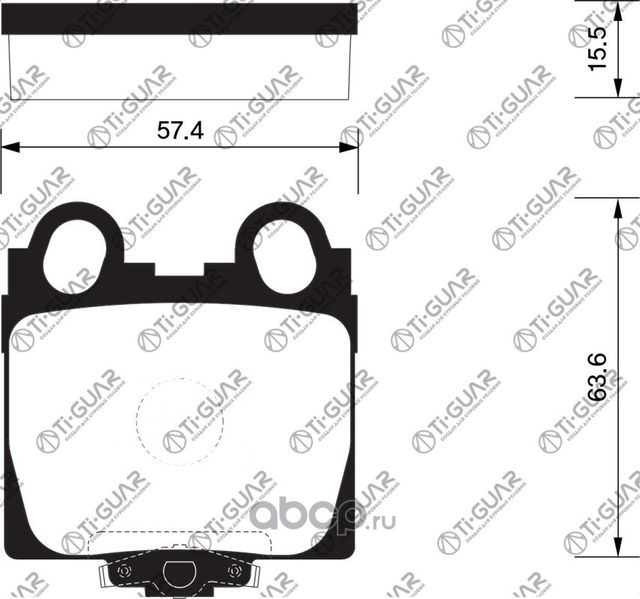 Тормозные колодки (TI-Guar). Артикул TG489C