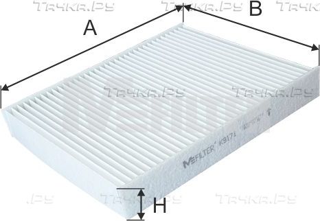 Салонный фильтр MFilter для Toyota Hilux VII 2005-2015. Артикул K 9171
