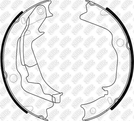Тормозные колодки (стояночная тормозная система) NiBK. Артикул FN0661