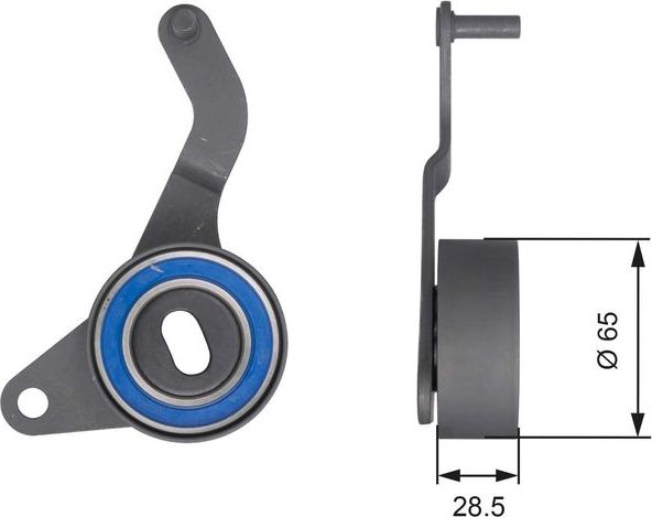 Натяжной ролик (натяжитель) ремня ГРМ Gates (Металл). Артикул T41257