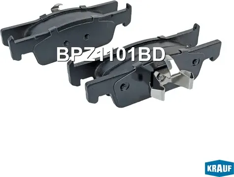 Колодки тормозные дисковые Krauf. Артикул BPZ1101BD