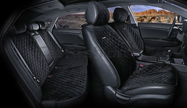 Накидки универсальные CarFashion California Plus для авто, цвет Черный/Черный/Черный. Артикул 22414