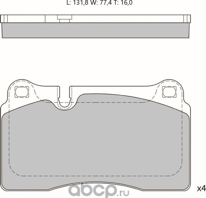 Колодки торм. диск. перед. (Avantech). Артикул AV034
