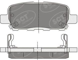 Тормозные колодки SCT-Germany. Артикул SP339