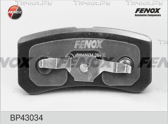 Тормозные колодки Fenox задние для Jeep Compass I 2006-2016. Артикул BP43034