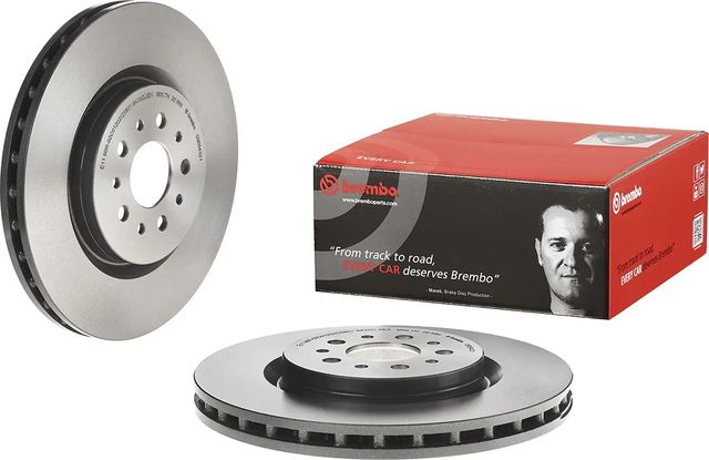 Тормозной диск Brembo UV Coated передний для Alfa Romeo Spider II 1994-2005. Артикул 09.6843.21