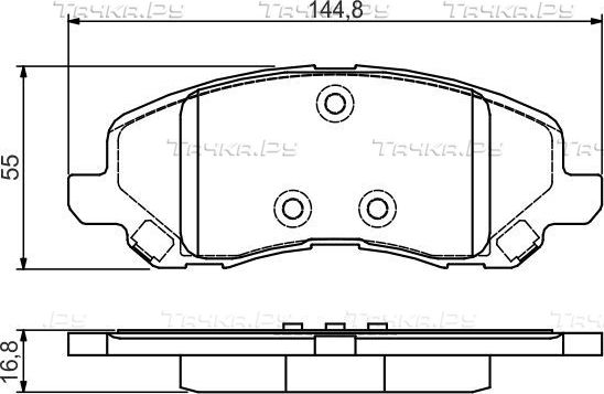 Тормозные колодки Bosch (Low-Metallic) передние для Jeep Compass I 2006-2017. Артикул 0 986 495 170