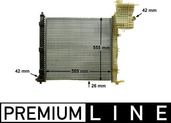 Радиатор охлаждения двигателя Mahle Premium для Mercedes-Benz V-Класс I (W638) 1996-2003. Артикул CR 714 000P