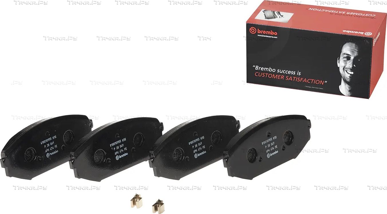 Тормозные колодки Brembo передние для Honda Odyssey I 1999-1999. Артикул P 28 049