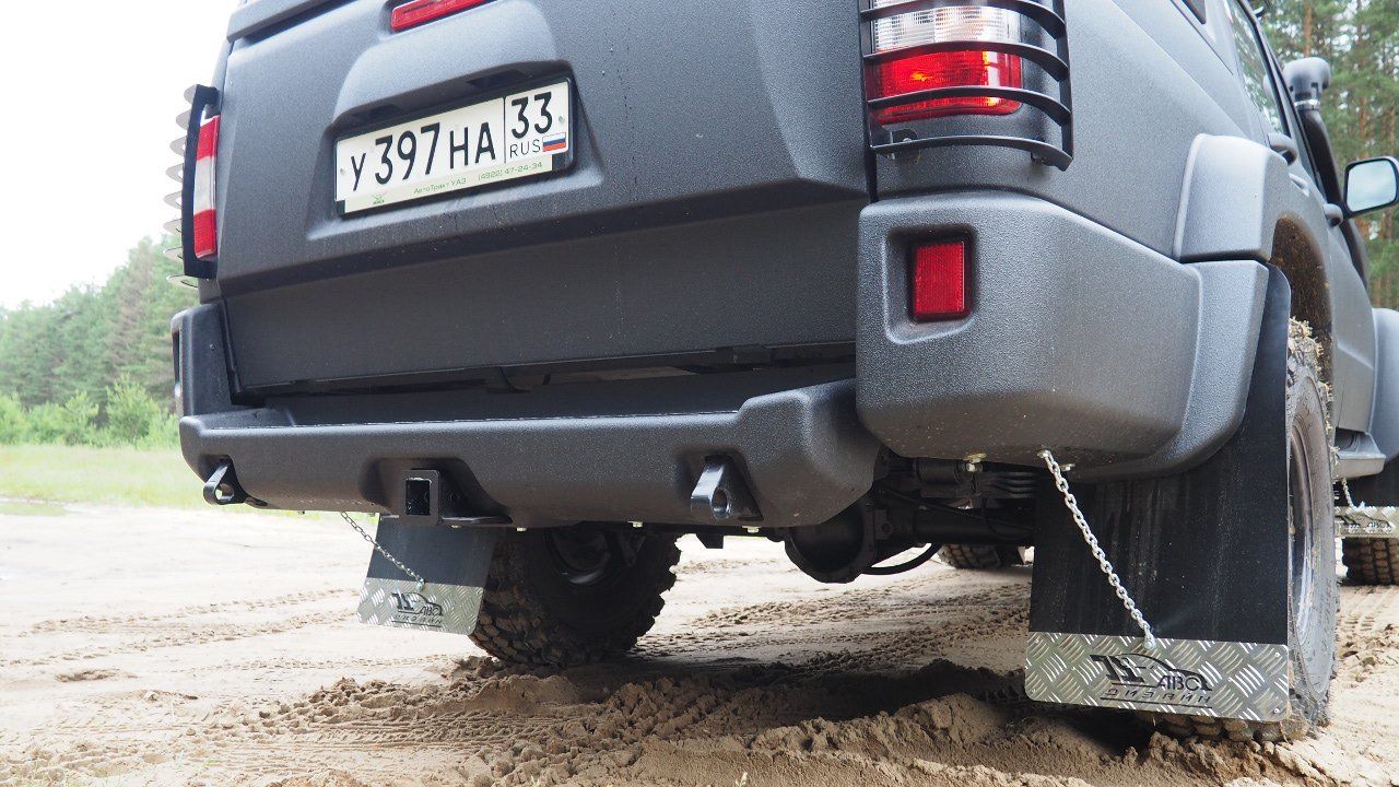 Накладки кузова нижние АВС-Дизайн (Медведь) для УАЗ Pickup 2015-2026. Артикул ABC.UAZ.SP.05BМ