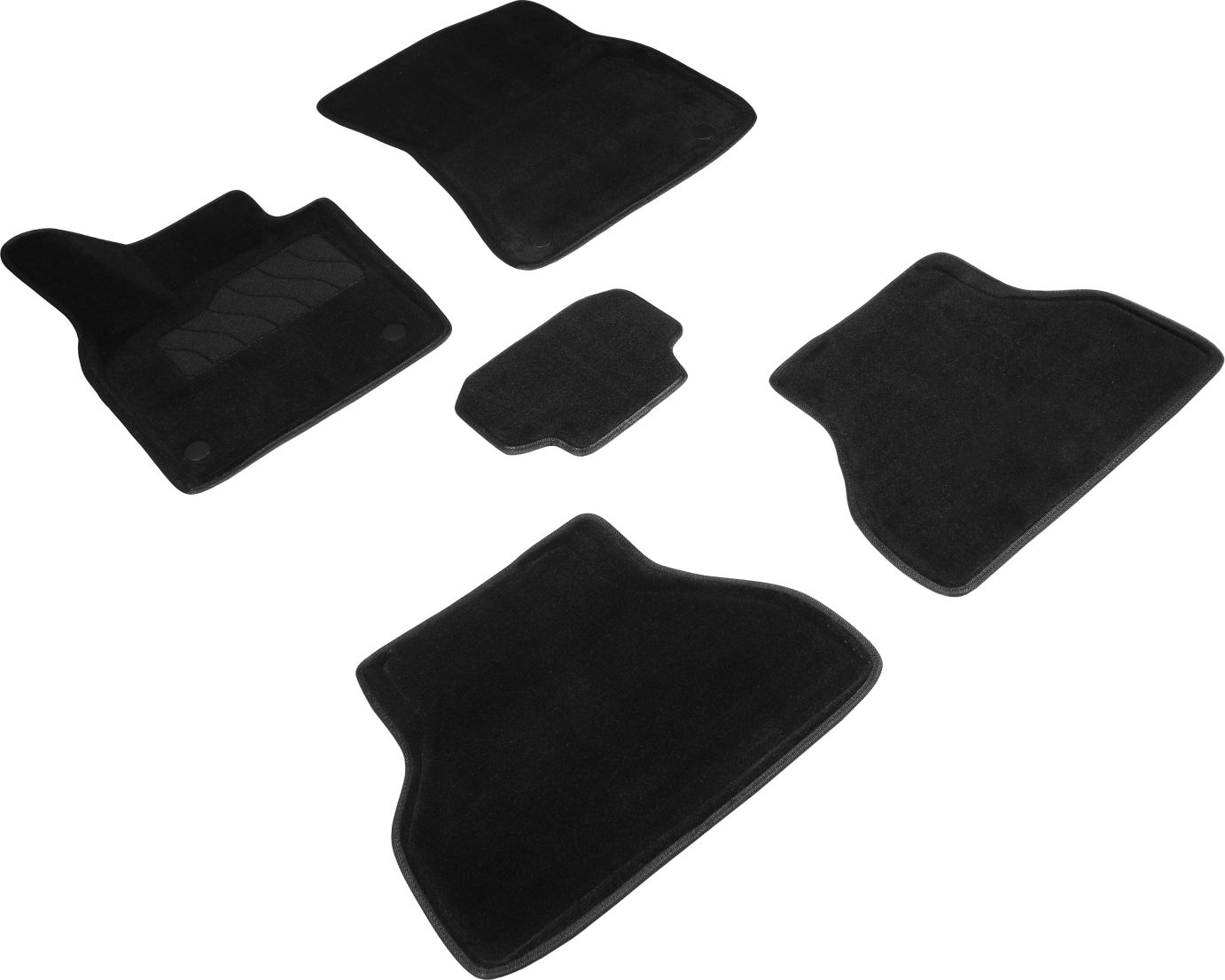 Коврики 3D Seintex для салона BMW X5 E70 2007-2013 ЧЕРНЫЕ. Артикул 95676