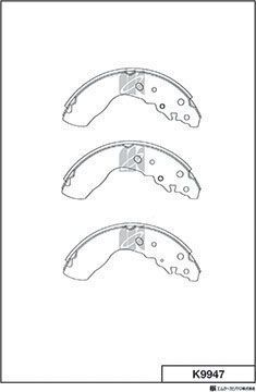 Тормозные колодки MK Kashiyama. Артикул K9947