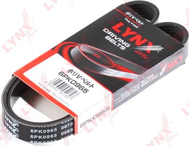 Приводной ремень поликлиновой LYNXauto. Артикул 6PK0965