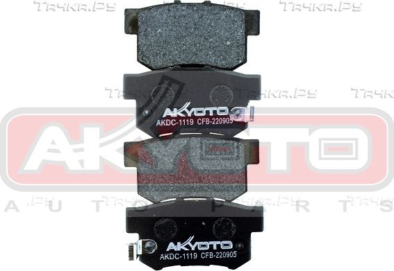 Тормозные колодки Akyoto Packing AKYOTO задние для Honda S2000 I (AP1) 1999-2003. Артикул AKDC-1119