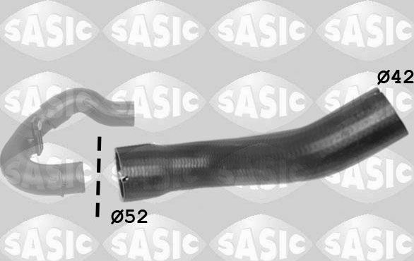 Патрубок интеркулера Sasic для Fiat Doblo II 2010-2026. Артикул 3356080