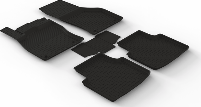 Коврики резиновые Seintex с высоким бортиком для салона Skoda Octavia A8 Pro 2020-2026. Артикул 318737