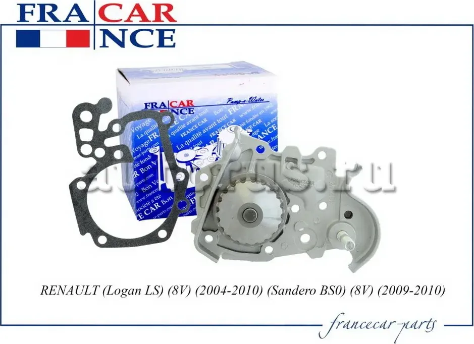 Насос водяной LADA/RENAULT DUSTER/MEGANE/SYMBOL/LOGAN/LARGUS 01- 1.4-1.6 (Francecar) Francecar. Артикул FCR210407