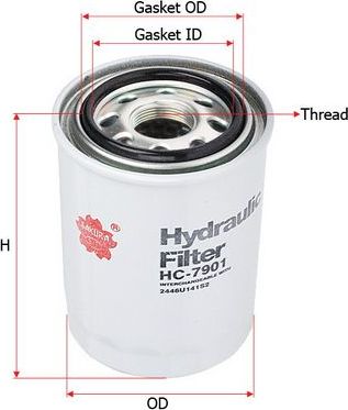 Фильтр гидравлический Sakura. Артикул HC-7901