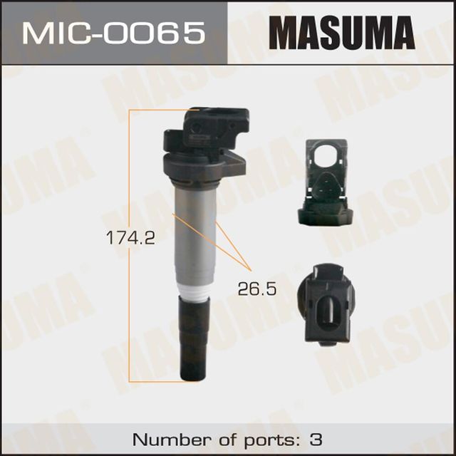 Катушка зажигания Masuma для BMW 6 II (E63/E64) 2004-2010. Артикул MIC-0065