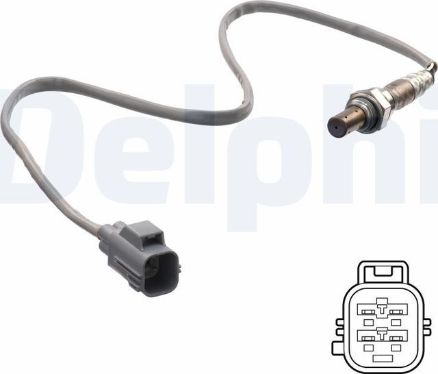 Лямбда-зонд (кислородный датчик) Delphi для Volvo S60 I 2000-2010. Артикул ES21288-12B1