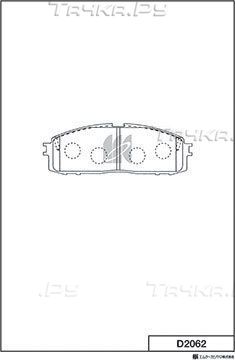 Тормозные колодки MK Kashiyama. Артикул D2062
