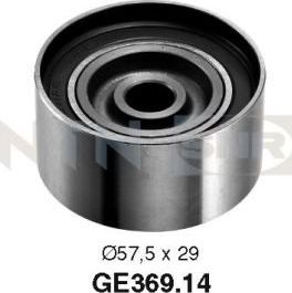 Направляющий (ведущий) ролик ремня ГРМ NTN / SNR. Артикул GE369.14