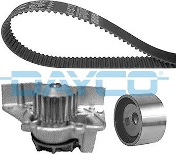 Помпа (водяной насос) с комплектом ремня ГРМ Dayco. Артикул KTBWP1870