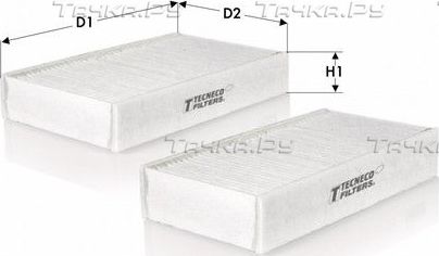 Салонный фильтр  Tecneco Filters. Артикул CK2533-2