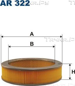 Воздушный фильтр Filtron. Артикул AR 322