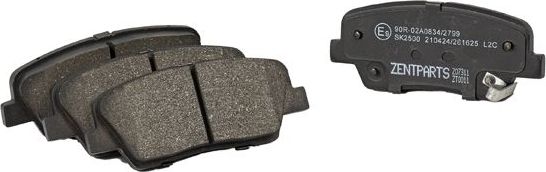 Тормозные колодки Zentparts. Артикул Z07311