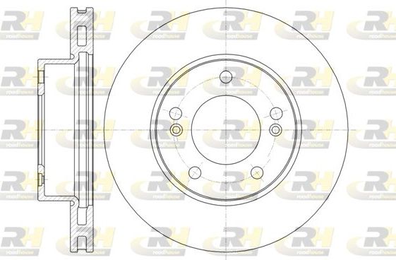 Тормозной диск RoadHouse передний для SsangYong Rodius I 2005-2013. Артикул 61323.10