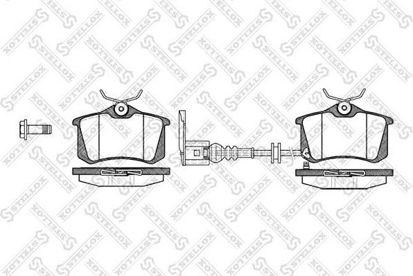 Тормозные колодки Stellox. Артикул 274 041-SX