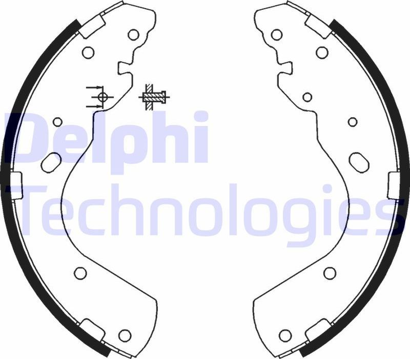 Тормозные колодки Delphi. Артикул LS1897