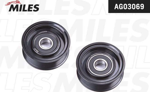 Натяжной ролик (натяжитель) приводного ремня Miles. Артикул AG03069