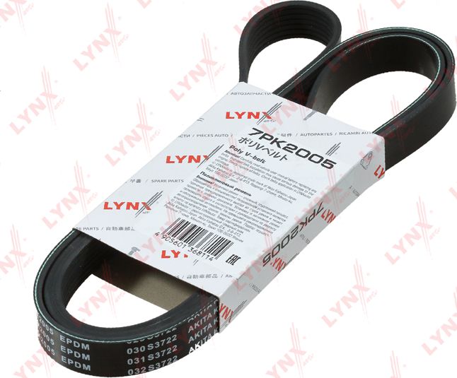 Приводной ремень поликлиновой LYNXauto. Артикул 7PK2005