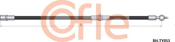 Тормозной шланг Cofle. Артикул 92.BH.TY051