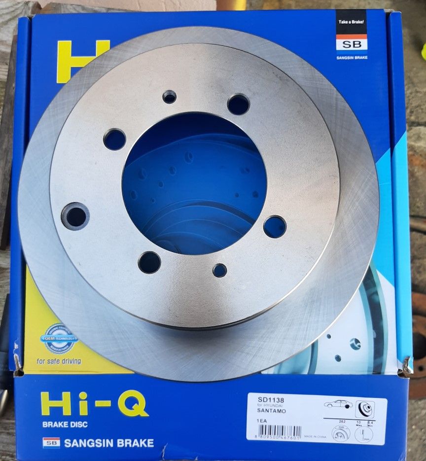 Тормозной диск Sangsin Hi-Q задний для Mitsubishi Space Runner I 1991-1999. Артикул SD1138